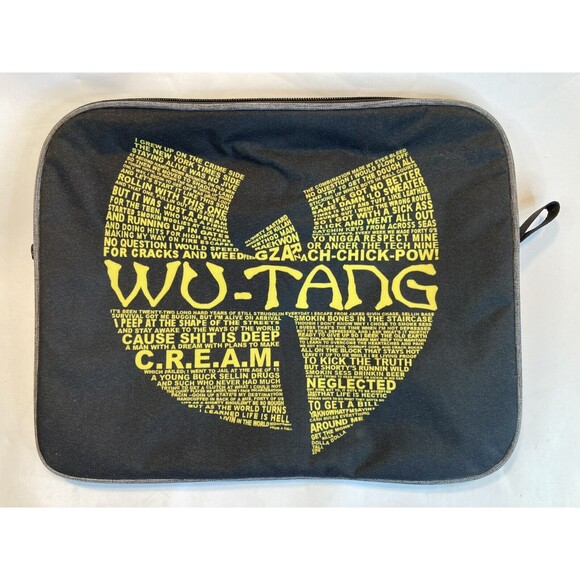 Wu-Tang Clan Logo w/ Lyrics Tablet/ Computer Zipper Bag Carry Case 13" x 10.5"